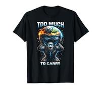 Troppo da trasportare Camicia World Pressure Design Moai Maglietta