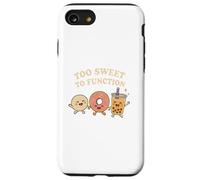 Troppo dolce per funzionare Kawaii Ciambella Boba e Mochi Food Custodia per iPhone SE (2020) / 7/8