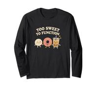 Troppo Dolce per Funzionare Kawaii Ciambella Boba e Mochi Food Maglia a Manica