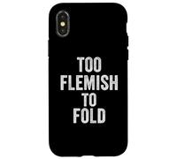 Troppo fiammingo Troppo Fold Orgoglioso Belgio Fiandre Identità Custodia per iPhone X/XS