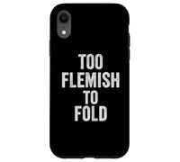 Troppo fiammingo Troppo Fold Orgoglioso Belgio Fiandre Identità Custodia per iPhone XR