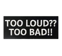 Troppo forte troppo male Termoadesiva Cucibile Ricamata Toppa