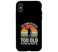 Troppo giovane per andare in pensione troppo vecchio per stare su oltre 10 retrò Custodia per iPhone X/XS