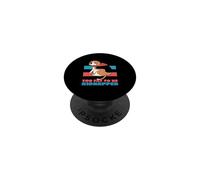 Troppo grasso per essere rapito (divertente grafica del cane) PopSockets PopGrip Adesivo
