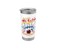 Troppo legittimo per dividere divertenti bowling sciopero horror pin Bicchiere termico in acciaio inox doppia parete