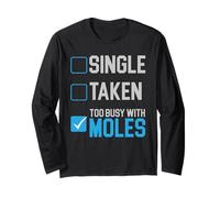 Troppo Occupato con Talpe Animal Mole Lover Talpa Whisperer Maglia a Manica