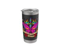 Troppo queer for your comfort Butterfly Dagger Pride Art Bicchiere termico in acciaio inox doppia parete