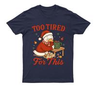 Troppo stanca per questa maglietta unisex regalo retrò stagionale...