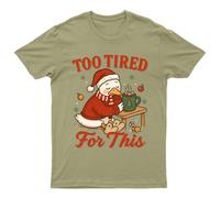 Troppo stanca per questa maglietta unisex regalo retrò stagionale...