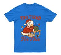 Troppo stanca per questa maglietta unisex regalo retrò stagionale...