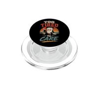 Troppo Stanco Caffè Retrò Vintage Divertente Grafico PopSockets PopGrip per MagSafe