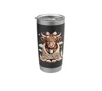 Troppo stanco per elaborare questa accogliente mucca Bicchiere termico in acciaio inox doppia parete