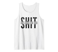 Troppo Stanco Troppo SOBRO per Questa Merda Celebrate Sobriety Meme Canotta