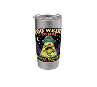 Troppo strano per vivere troppo raro per essere normale divertente rana aliena Bicchiere termico in acciaio inox doppia parete