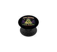 Troppo strano per vivere troppo raro per essere normale divertente rana aliena PopSockets PopGrip Adesivo