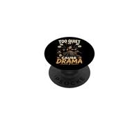 Troppo Tranquillo per il Drama Amante dei Libri PopSockets PopGrip Adesivo