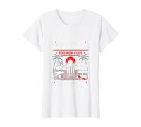 Troppo Vecchio per prendersi Cura Boomer Club Beach pensionamento Umorismo Maglietta con Stampa Grafica Economica, Donna, Bianco, XS