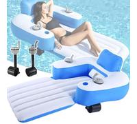 Troqullium Lettino da Piscina motorizzato, con elica elettrica, manovrabilità a 360°, Materiale Ecologico Tinta Unita 6P, for Laghi, Piscine di Resort, ECC