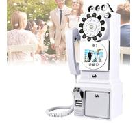 Troqullium Libro degli Ospiti Video Audio,dispone di Una Scheda di Memoria Integrata da 32GB, Supporta la Registrazione Video Tramite l'obiettivo e i messaggi vocali(White)