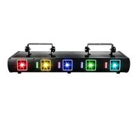 Troqullium Luce da palco RGB da 60 W, con 17 fasci di luce LED | Con telecomando, for feste, performance DJ, intrattenimento domestico e varie occasioni
