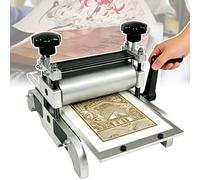 Troqullium Pressa for Stampa Piana, pressa for sfregamento e pressa for Linoleum, azionata manualmente,Altezza del Rullo Regolabile,for Stampa su Carta, xilografia, Linoleum e Rame
