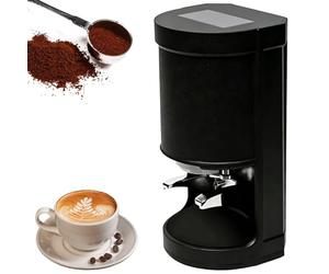 Troqullium Schiacciatore for caffè espresso da 58mm, pressino facile da pulire, compattazione uniforme, con avvio automatico tramite sensore, pressino caffè, pressione elettrica costante(Black)