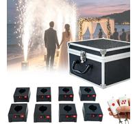 Troqullium Sistema di sparo di fuochi d'artificio for fontane | Con custodia protettiva e telecomando, for matrimoni e spettacoli teatrali (Batterie e fuochi d'artificio non inclusi)