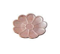 TROSIQUANJIA Piastra di ceramica creativa galvanica modello personalizzato puntelli di stoccaggio piastra di visualizzazione - oro rosa