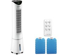 TROTEC Aircooler PAE 29 - Rinfrescatore d'aria 3 in 1 con design ventilatore a torre per il refrigerio, la ventilazione e l'umidificazione dell'aria, nero