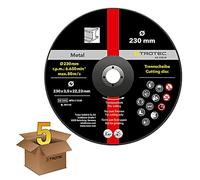 TROTEC Disco da taglio in metallo 230, a gomito, in confezione da 5 pezzi, per smerigliatrice angolare manuale