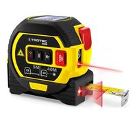 TROTEC Distanziometro laser a linee incrociate BD8M, Misura della distanza da 0,05 m a 40 m, metro di misurazione a nastro incluso