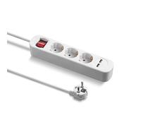 Trotec Multipresa con 3 prese e porte USB, 1,5 m, 230 V - PVH3