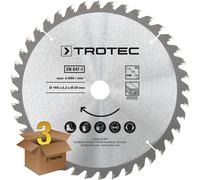 Trotec Set di lame per sega circolare per legno Ø 190 mm (40 denti), 3 pezzi