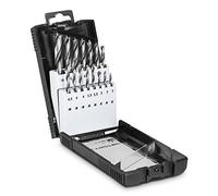 TROTEC set punte per legno 15 pezzi, diametro 3-10 mm | Punte da 3 a 10 mm con incrementi da 1 mm, accessori per trapano e avvitatore