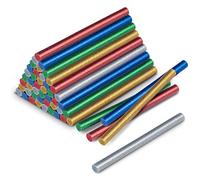 TROTEC Set di bastoncini di colla hot melt lucido, 50 pezzi (Ø 11 mm) - per incollare e decorare legno, plastica, tessuti, cartone, carta, ceramica, pelle, sughero, vetro e metallo
