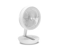 TROTEC TVE 2 W mini ventilatore da tavolo a batteria, 25 W, bianco