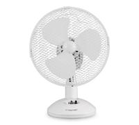 TROTEC Ventilatore da tavolo TVE 9-25 Watt, oscillazione 90°, 2 livelli, Ø 23 cm, molto silenzioso, bianco
