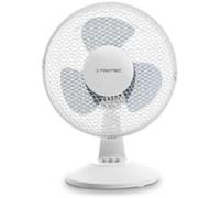 TROTEC Ventilatore da Tavolo TVE 10-25 Watt, Oscillazione 80°, 2 Livelli, Ø 23 cm, Molto Silenzioso, Bianco