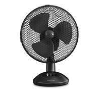 TROTEC Ventilatore da tavolo TVE 8-25 Watt, oscillazione 90°, 2 livelli, Ø 23 cm, molto silenzioso, nero