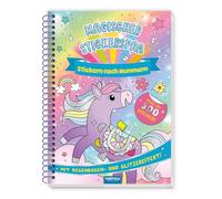 TROTSCH Beschäftigungsbuch Stickerbuch Magischer Stickerspaß: Malbuch Beschäftigungsbuch Stickerbuch