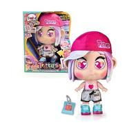 Trotties - Emma Luci Magiche, bambola Capelli Viola di New York, Ha Pantofole con Luci Colorate e Suoni, Emoji Eyes, 3 anni, Famosa (TFT11000)