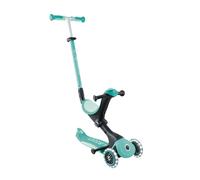 Globber - GO UP Deluxe Lights - Monopattino a 3 ruote con seduta, per bambini dai 15 mesi ai 6 anni, verde menta