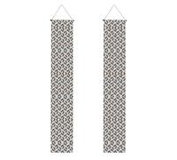 Trotting Flat Coated Retrievers Paw Print Halloween Door Banner,Banner portico per porta d'ingresso,Decorazioni per interni ed esterni