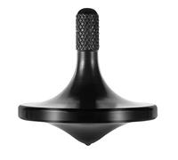 Trottola di precisione in metallo, LOQATIDIS rotazione liscia per molto tempo, Tempo di rotazione ottimale superiore a 8 minuti, equilibrio perfetto Giocattoli EDC ben fatti(Nero)