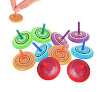 Trottola in Legno,Trottole Bambini,Trottole Compleanno Bambini Colorati,Mini Trottola in Legno Creativi per Bambini,Gadget compleanno bambini,per bambini di 3-7 anni,Colore Casuale,10pc