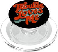 Trouble Loves Me - Timbro per bambini e bambine PopSockets PopGrip per MagSafe