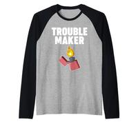 Trouble Maker Maglia con Maniche Raglan