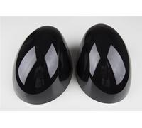 TrOuJIpxz Accessori per specchietto retrovisore esterno compatibile con Mini Cooper F Series F54 F55 F56 F57 F60 (nero, senza foro luce 2014-2019)