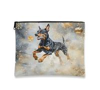 Trousse artistica per il trucco del cane, borsa da viaggio per gli amanti degli animali, borsa da toilette portatile con cerniera, 17,8 x 22,9 cm