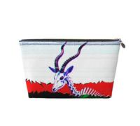 Trousse compatta per trucchi, Scheletro Pecora Blu Rosso, One Size, Piccola | Piccole borse cosmetiche per le donne sacchetto cosmetico